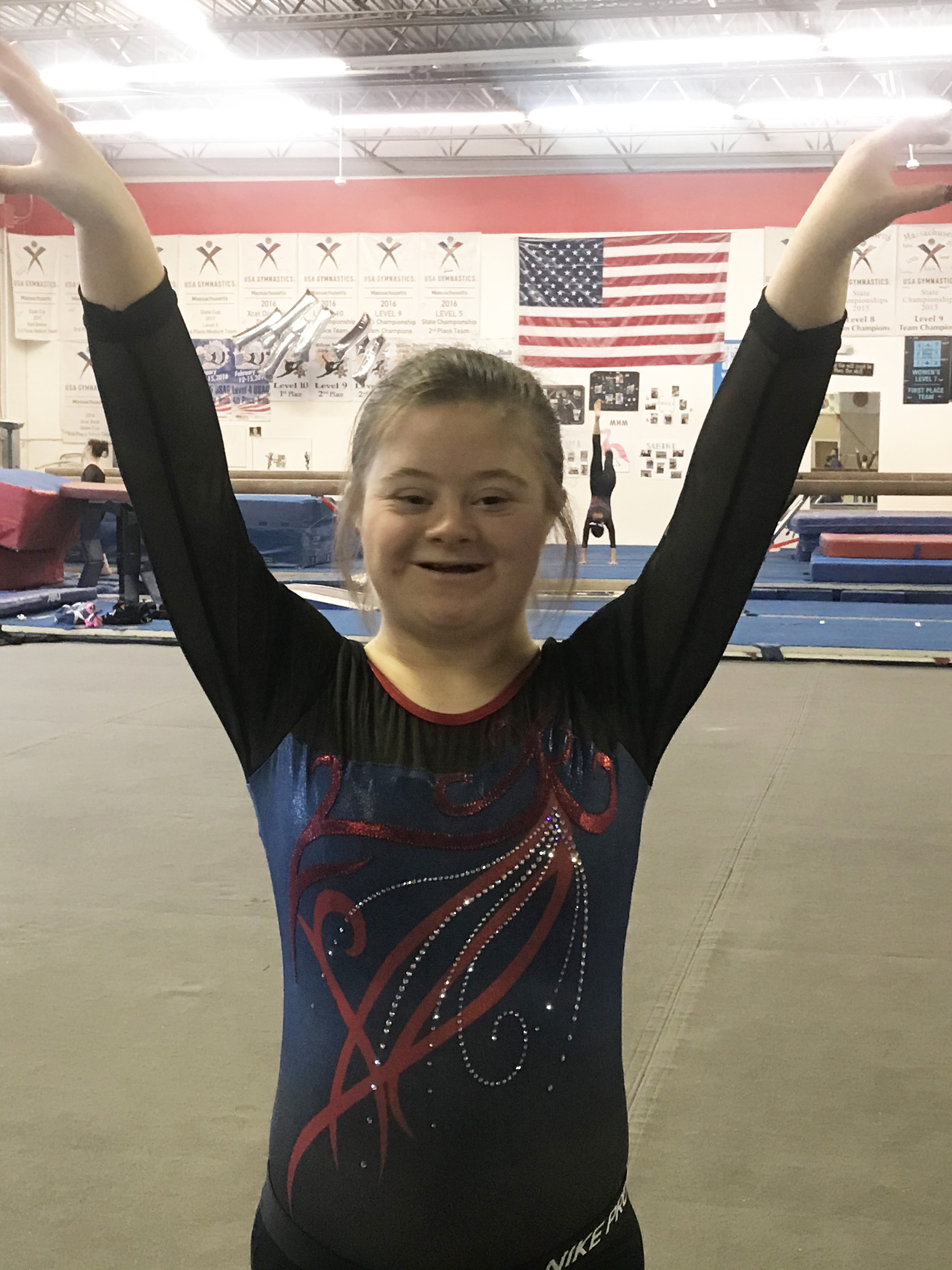 Maddie Bloecher takes her Special Olympics and Elite Gymnastic Academy experience to Holliston Gymnastics. Contributed photo