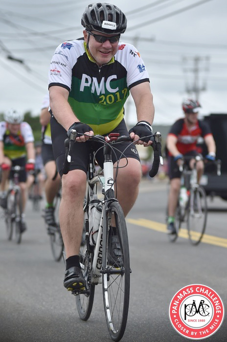 Holliston’s Bud Dodge has ridden in the PMC Challenge, which raises funds for Dana Farber, for the past 28 years.