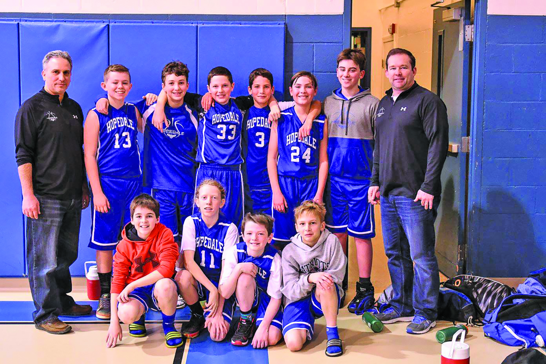 Top Row (left to right):  Coach Rob Kracinovich,  Evan Cornelius, Ryan Reynolds, Luke Tahmoush, Andrew Deppe, Tyler Wilke, Charlie Dietrich,  Assistant Coach Mike Reynolds Bottom row (left to right): Jack Phillips, Cody Dicken, Troy Hobson, Brendan Kracinovich. Not pictured: Assistant Coach Grant Deppe