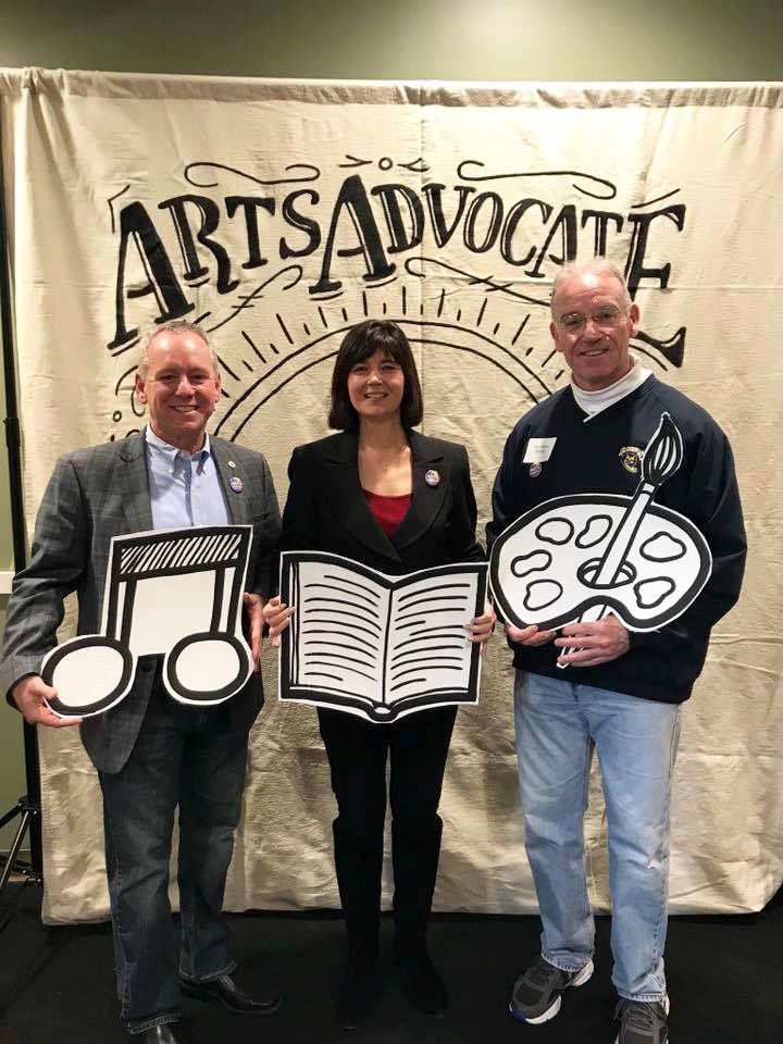 State Reps., L-R Jeff Roy, Carolyn Dykema, and Brian Murray were among those passionate about advocating for the arts who attended last month’s 2nd annual Action and Impact, Community Arts Advocacy Day at the Franklin Senior Center. The event was supported by the Franklin and Norfolk Cultural Councils.