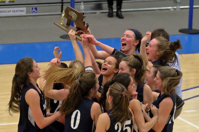 Medway Girls’ hoop captured their first championship in a Division 2 game after a strong year of growth. Contributed photos.