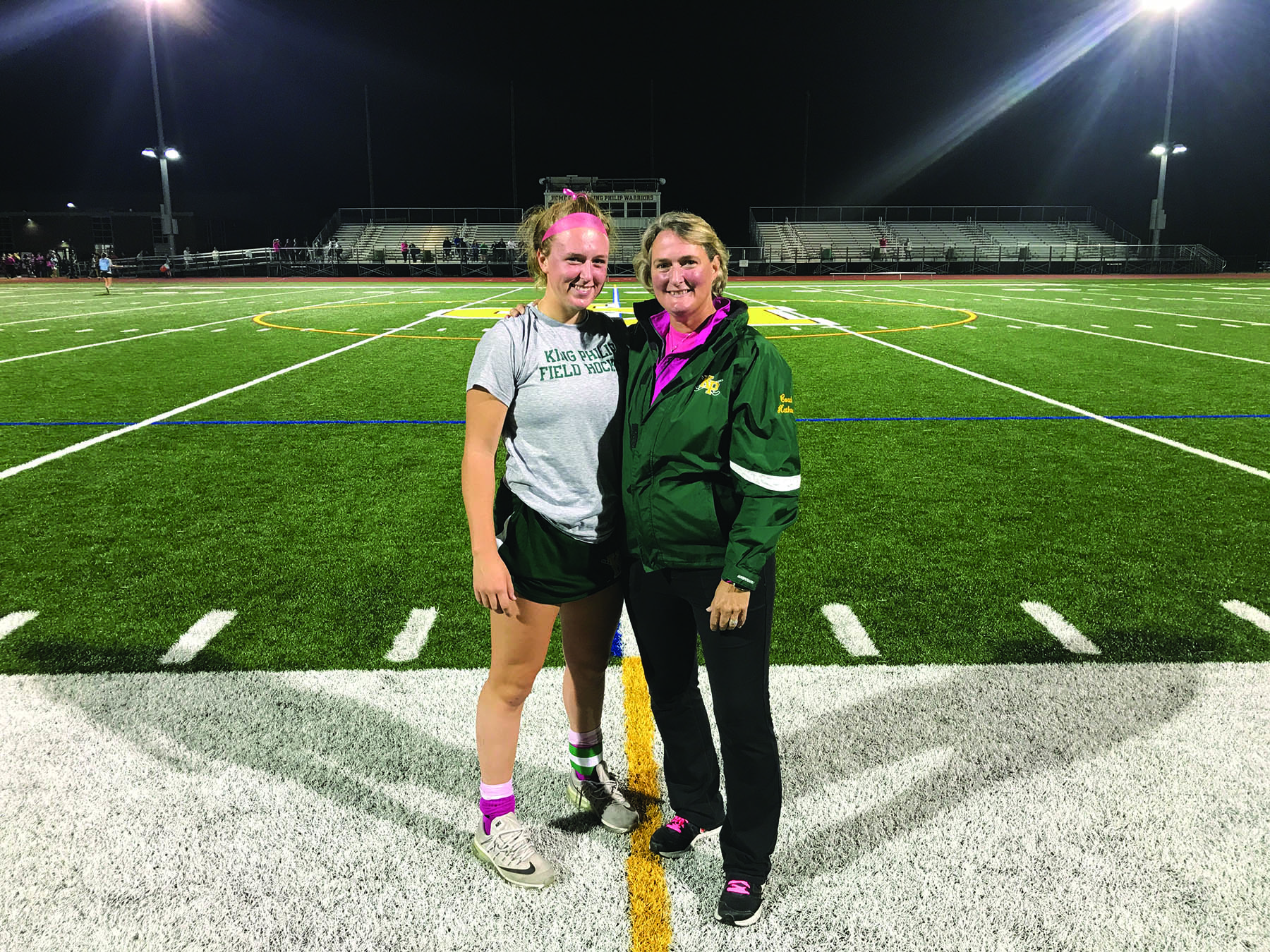 Christina Hathaway with Liz Hathaway, her mother and coach.	