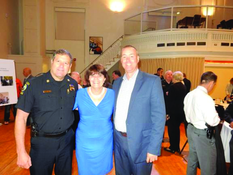 Left to Right: Ashland Police Chief Craig Davis, Middlesex District Attorney Marian Ryan and Ashland Public Schools Superintendent Jim Adams. (Photo Courtesy of the Middlesex District Attorney’s Office)