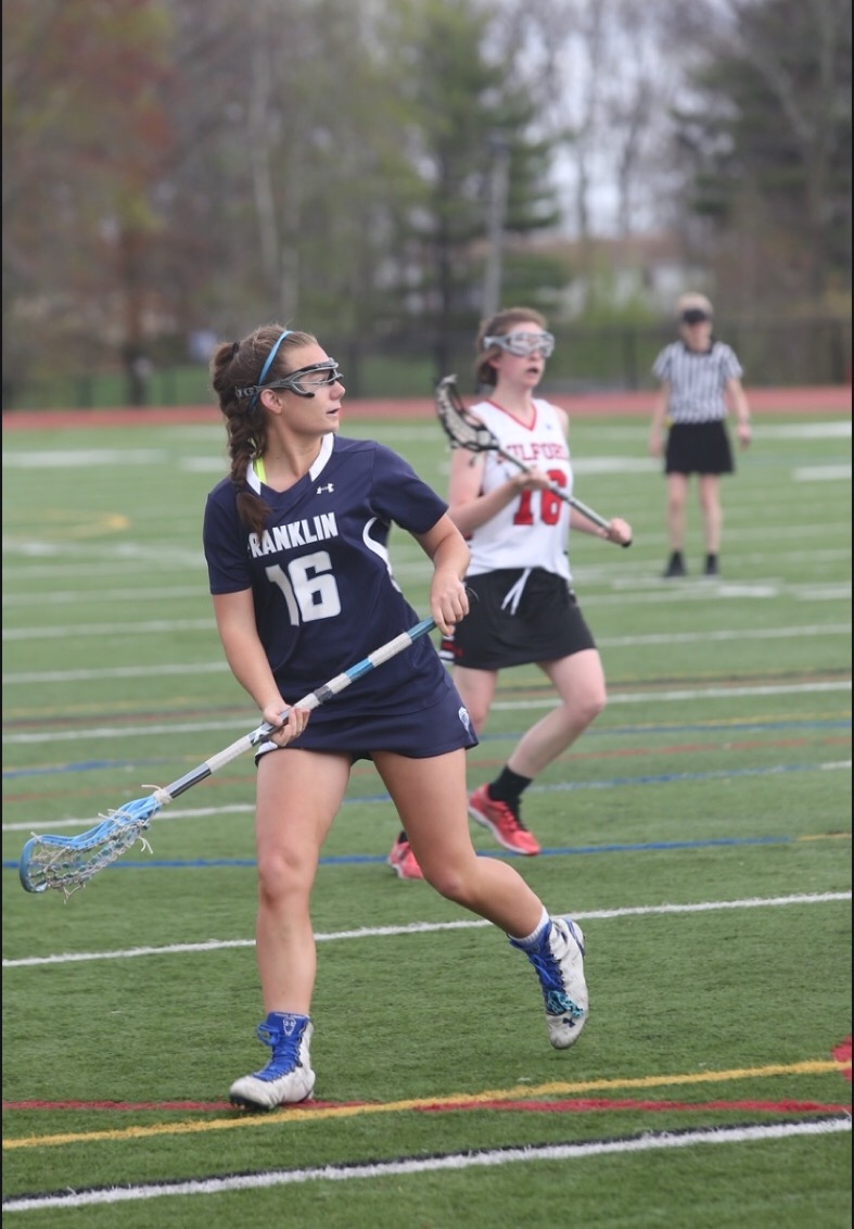 Senior Grace MacCallum believes Franklin’s lacrosse team has what it takes to go all the way this year, and she’ll give it her all to make that happen.