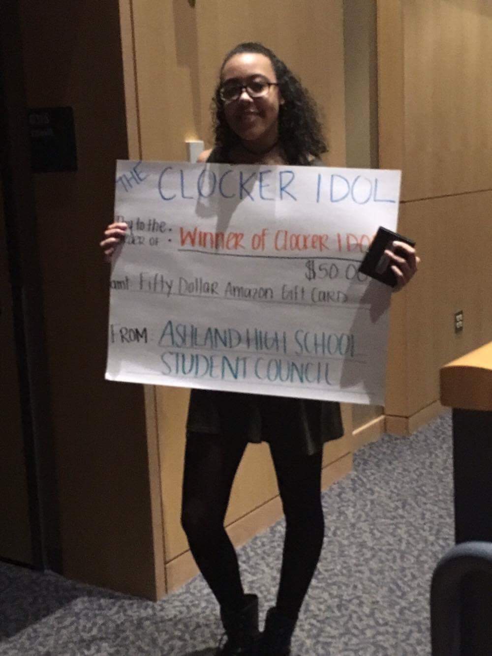 Kiara Leak, the winner  of Clocker Idol.