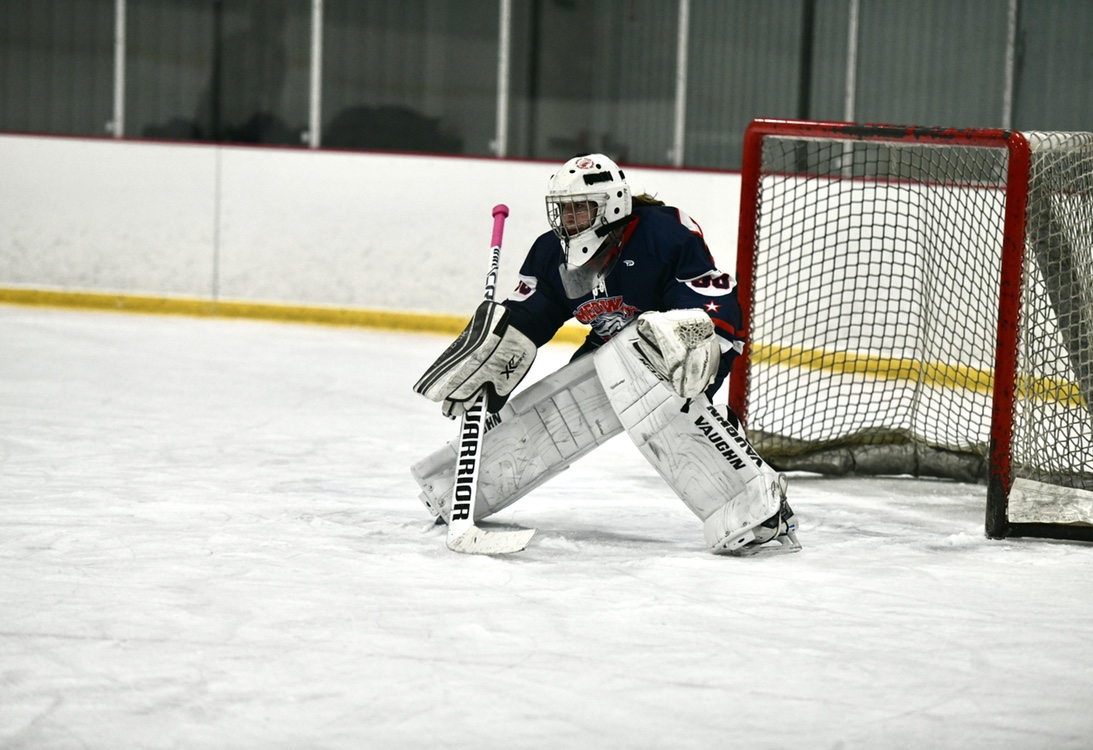 Playing for the Medway Ashland Girls’ Coop Hockey Team, Holliston’s Jenna Shutt has made the most of her time on and off the ice, and it shows. Photos submitted by Jenna Shutt.