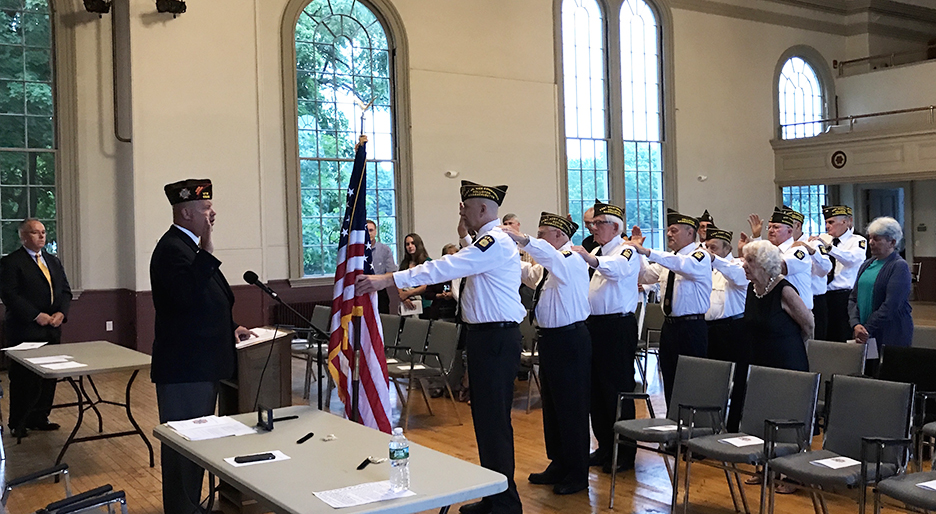 Swearing in of 2018 incoming officers.