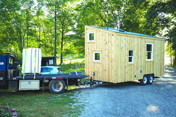 The outside of Feener’s tiny home. (Photo/Kori Feener)