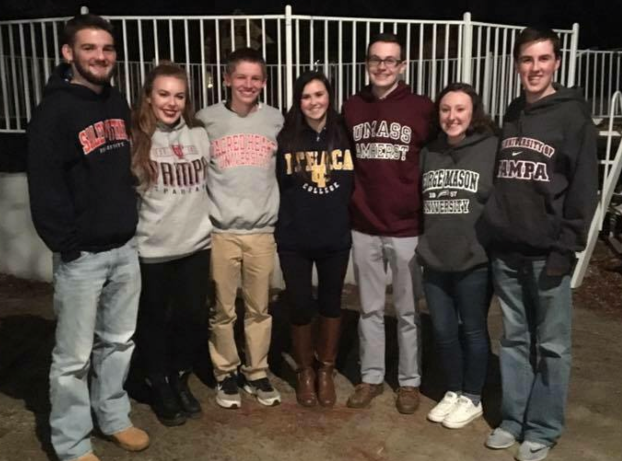  l to r: Matthew O'Malley, Kara Shea, John Blake, MaryKate Foley, Andrew Millin, Sydney Macquilken, Matthew Eckhardt