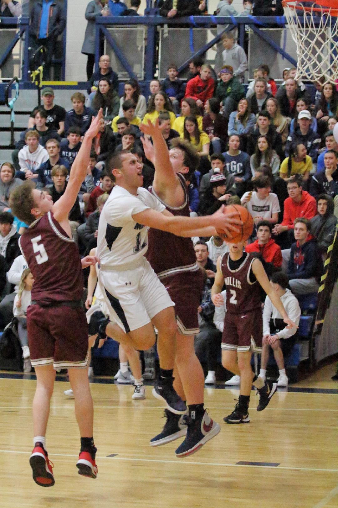 Drew Plunkett was a multi-talented point guard for Medway's basketball team. Submitted photo.