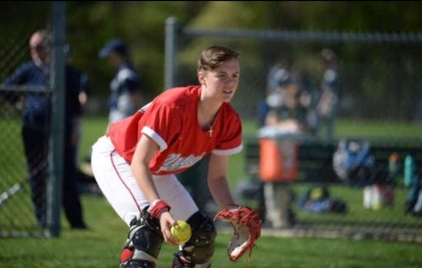 A .500 hitter, Lilly Fangel is also a top-notch defensive catcher for Natick High’s softball team.