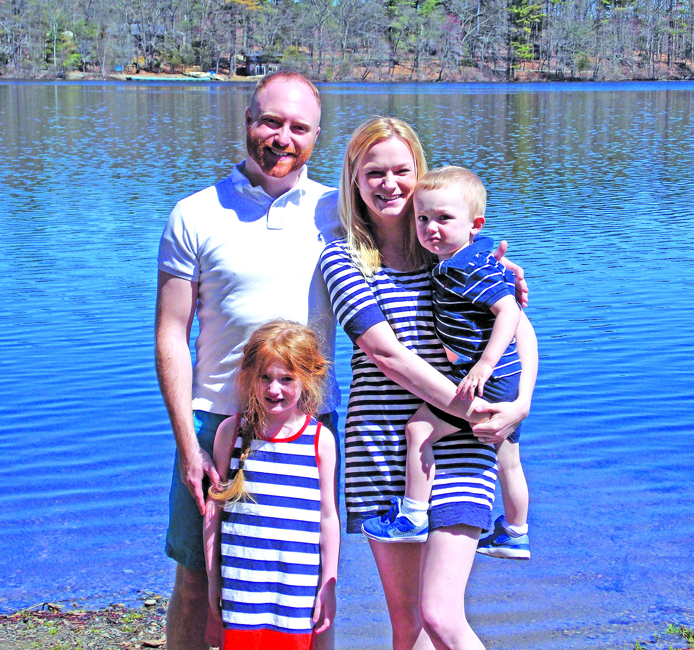 Seana Kilcullen and Jeffrey DeLuca with their two children, Makenna (age 4) and Deacon (age 2). (Photo & logo/Courtesy of SpectrumSitter)