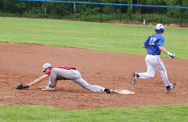 Great physical therapy and a lot of work has put Tim Smith back in the swing again in Millis baseball.