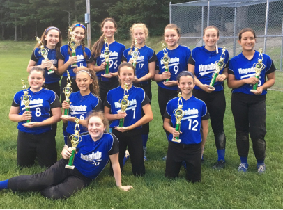 Back Row: Lilah Casey, Nora Hodgens, Jenny Pond, Sage Plouffe, Kelly Knowlton,  Ashleigh Bourgeois, Franny Fitch Front Row: Taylor Martin-Lavache, Elena Gaus, Halle Pelletier, Kaylyn Boldy, Brianna Frongillo